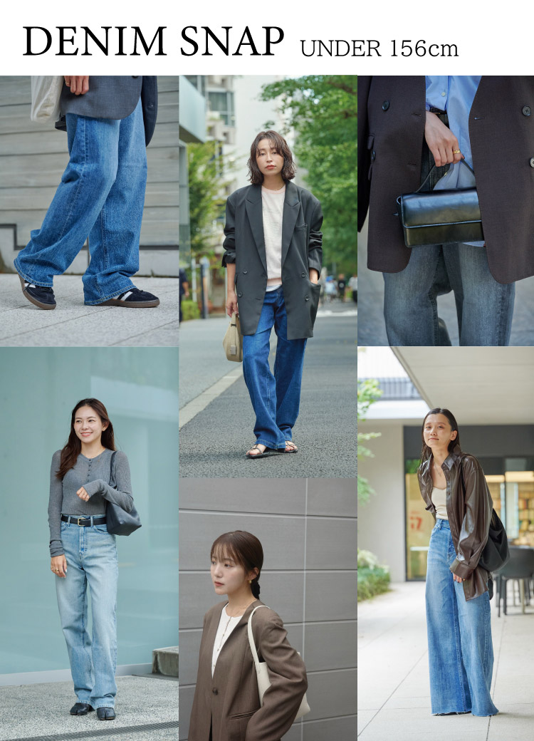 DENIM SNAP ＂UNDER156cm＂